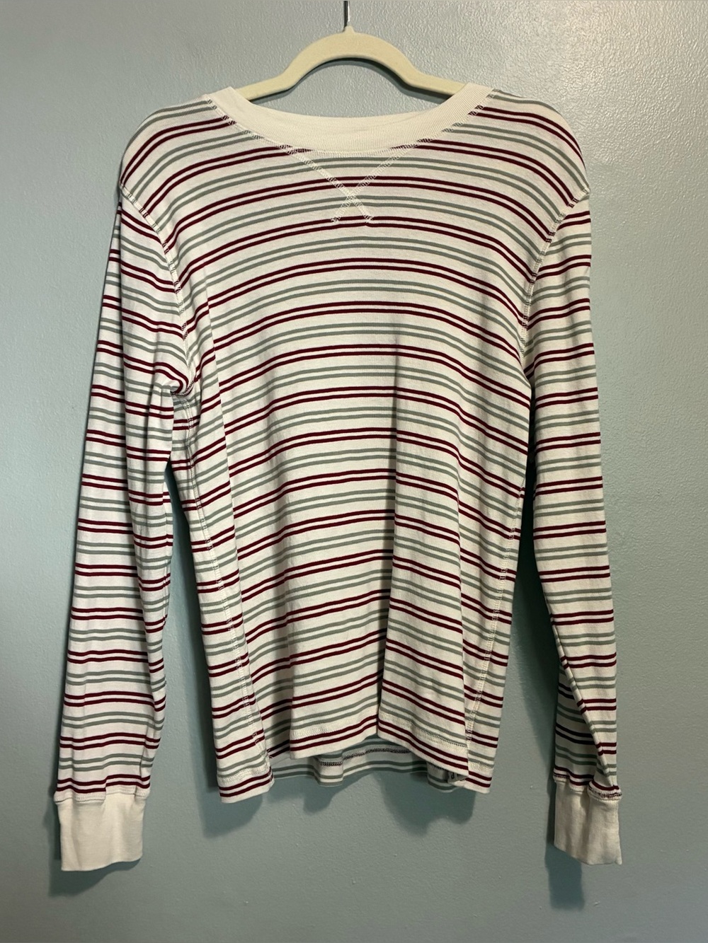Pact 100% Organic Cotton Striped Long Sleeve Top Size M